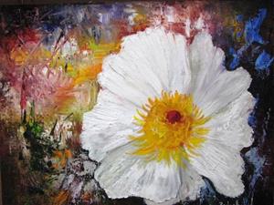 Detail Image for art Abstract White Poppy