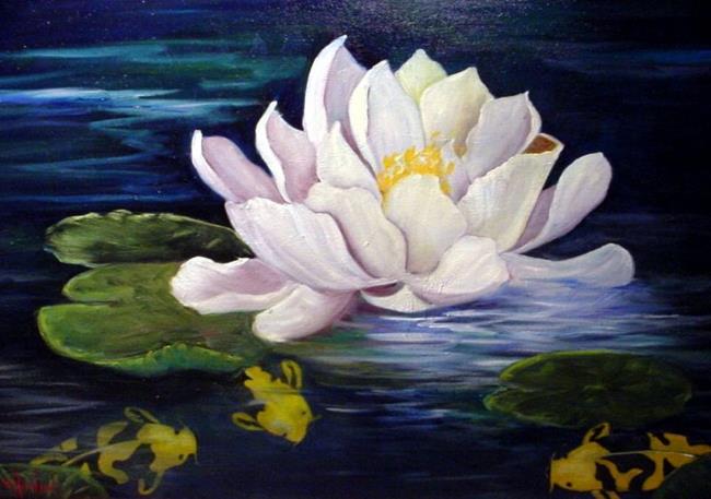 to paint a water lily poem