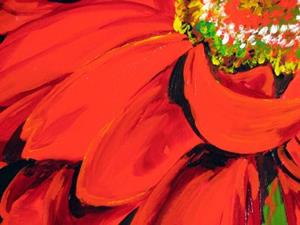 Detail Image for art RED DAISY 24