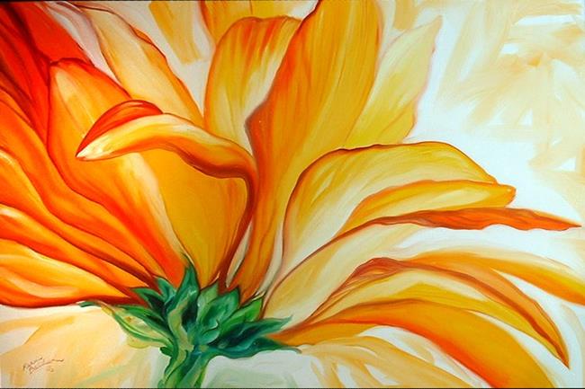 Art: GERBERA GOLD by Artist Marcia Baldwin