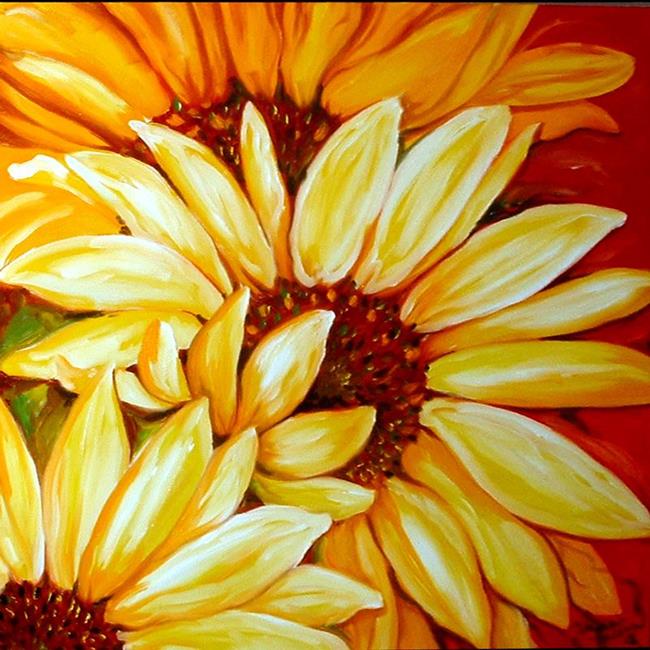 SUNFLOWERS 06 - by Marcia Baldwin from Florals