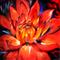 Art: RED DAHLIA 18 by Artist Marcia Baldwin