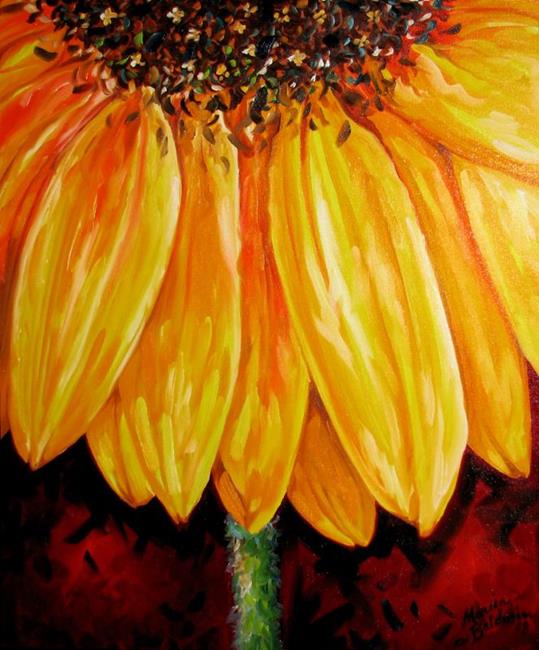 Art: MY SUNFLOWER by Artist Marcia Baldwin