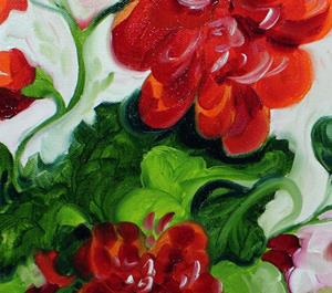 Detail Image for art RED GERANIUMS II