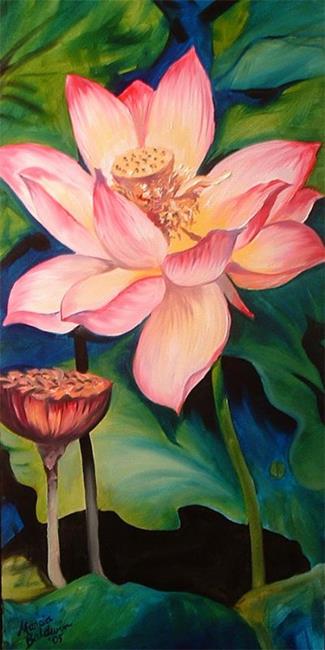 Art: GLOWING LOTUS 2 by Artist Marcia Baldwin
