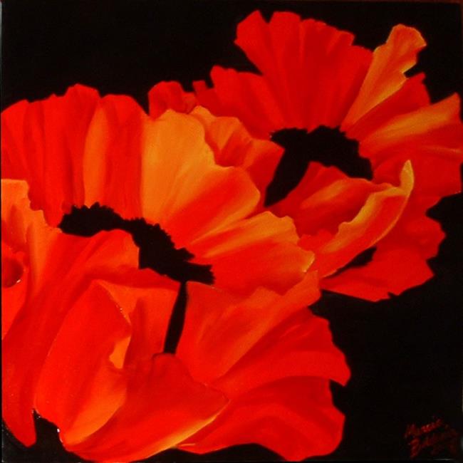 Art: Red Poppies by Artist Marcia Baldwin