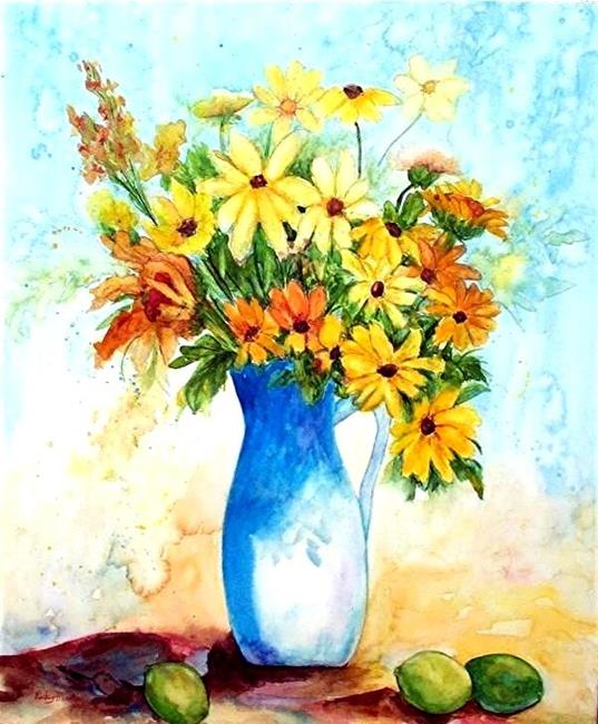 Art: Sunflowers  (sold) by Artist Ulrike 'Ricky' Martin
