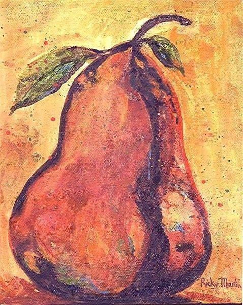 Art: Single Pear - sold by Artist Ulrike 'Ricky' Martin