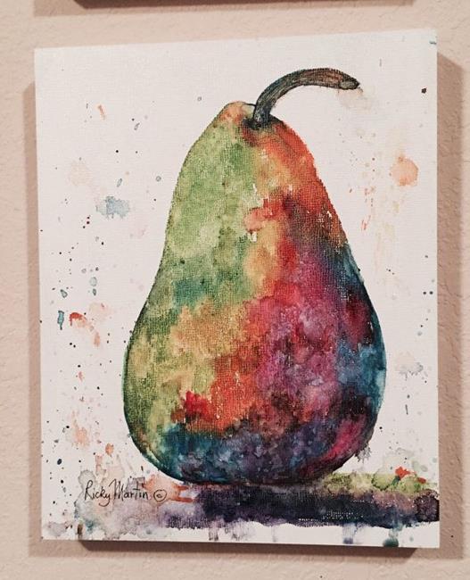 Art: Abstract Pear by Artist Ulrike 'Ricky' Martin