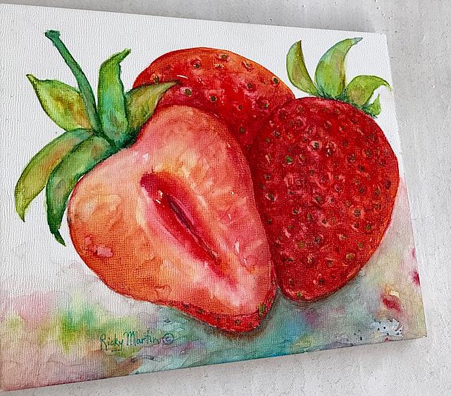 Art: Strawberries - sold by Artist Ulrike 'Ricky' Martin