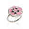 Art: Pink Flower Ring by Artist Andree Chenier