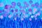 Art: Abstract Flowers - Blue & Purple by Artist Louise Mead