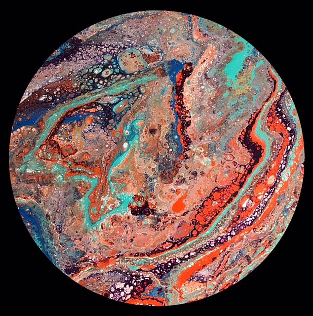Art: Abstract Disc 6 by Artist Ulrike 'Ricky' Martin