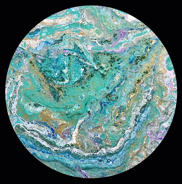 Art: Abstract Disc 7 by Artist Ulrike 'Ricky' Martin