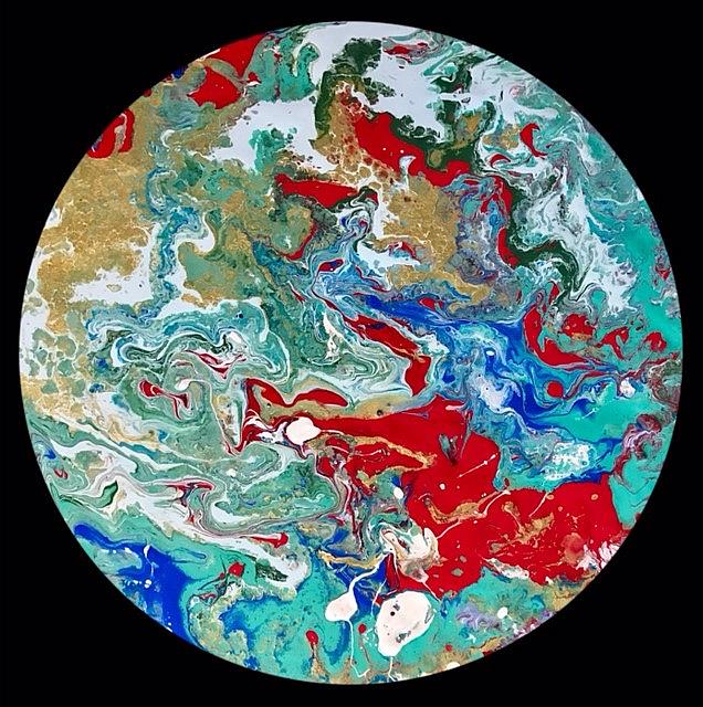 Art: Abstract Disc 8 by Artist Ulrike 'Ricky' Martin