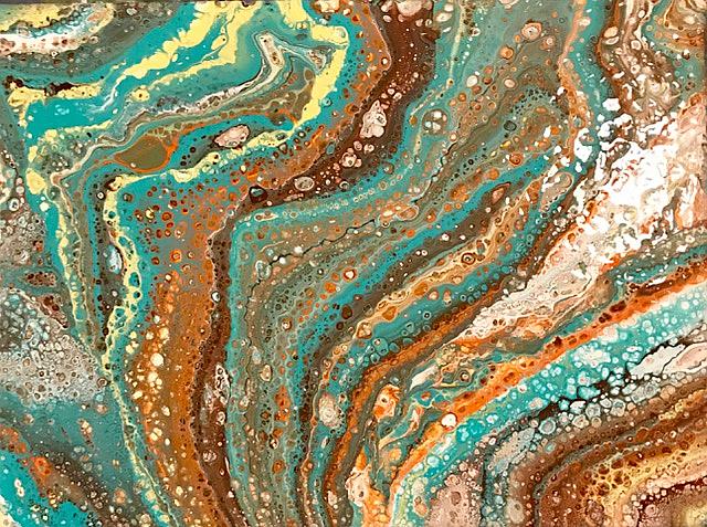 Art: Swirling Waters by Artist Ulrike 'Ricky' Martin