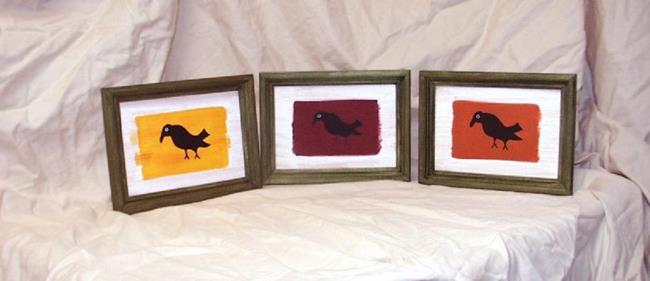 Art: 3 Ravens by Artist Jenny Doss