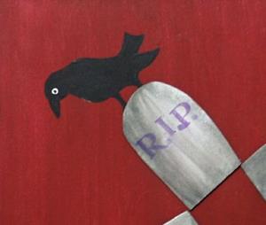 Detail Image for art Four Ravens, Four Headstones