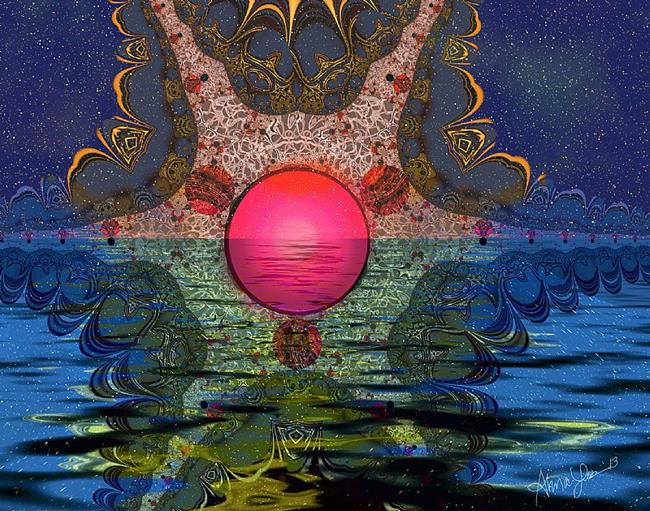Art: Dawning of New Day by Artist Alma Lee