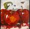 Art: Three Red Apples by Artist Delilah Smith