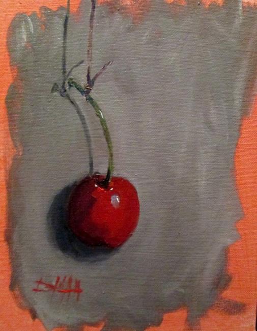 Art: Cherry on a String by Artist Delilah Smith