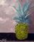 Art: Pineapple Impasto Original Oil by Artist Maria Soto Robbins