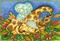 Art: NEST OF LEAVES by Artist Susan Brack