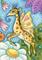 Art: GIRAFFE IN THE GARDEN by Artist Susan Brack