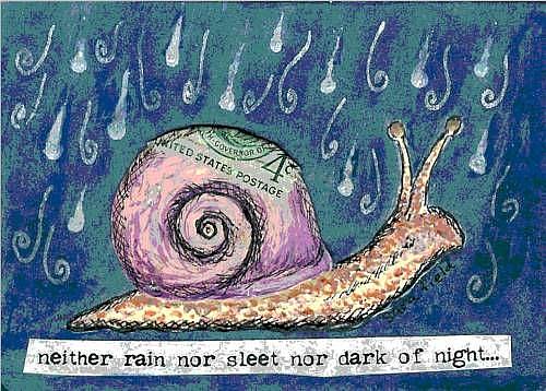 Art: Snail Mail by Artist Sara Field