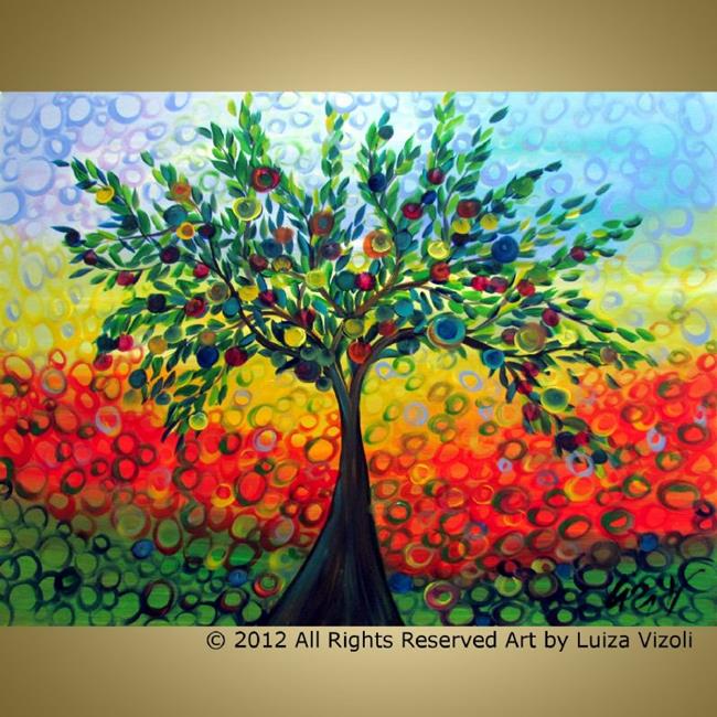Art: Kalamata Olive Tree by Artist LUIZA VIZOLI