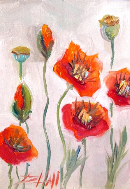 Art: Poppy Garden by Artist Delilah Smith