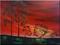 Art: ORIGINAL abstract LANDSCAPE PAINTING,acrylic on canvas  by Artist Nataera