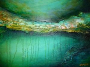 Detail Image for art ORIGINAL abstract LANDSCAPE PAINTING MODERN Art       -     SOLD   