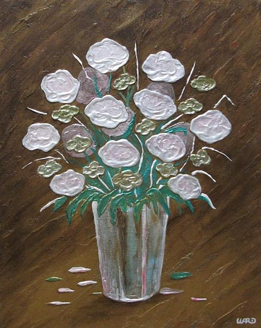 Art: METALLIC FLORAL by Artist Bryan Ward