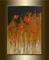 Art: ORIGINAL ABSTRACT PAINTING WITH FLOWERS by Artist Nataera