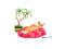 Art: Bean Bag Blob by Artist paintedbyevie
