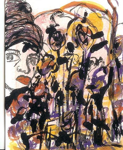 Art: Sold ACEO Surreal Garden by Artist NoRaHzArT
