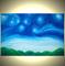 Art: STARRY NIGHT ABOVE THE HILLS by Artist Daniel J Lafferty