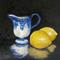 Art: Flow Blue Creamer and Lemons by Artist Torrie Smiley