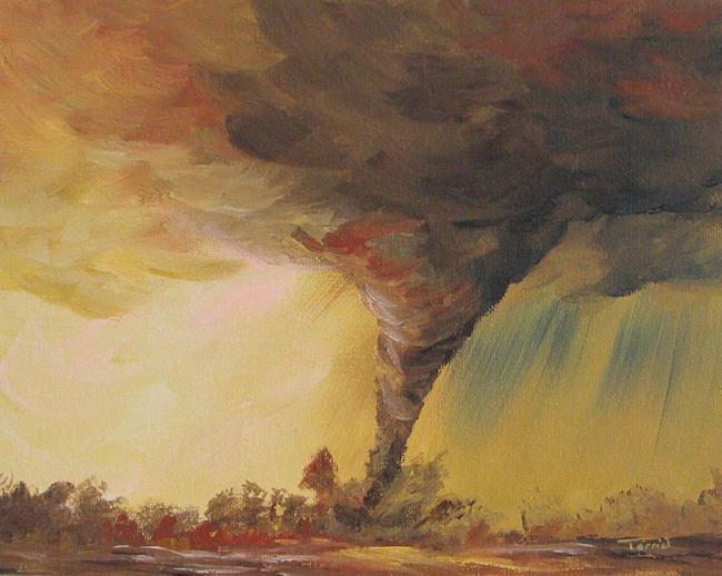 Art: Tornado at Sunset by Artist Torrie Smiley