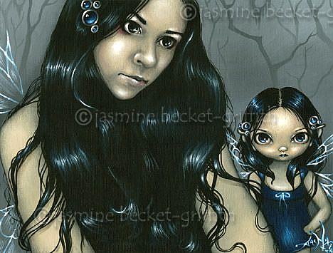 Art: Dark Haired Beauties by Artist Jasmine Ann Becket-Griffith
