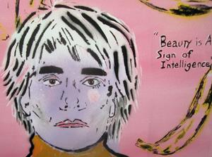 Detail Image for art Andy Warhol, Bananas Pop Graffiti Painting