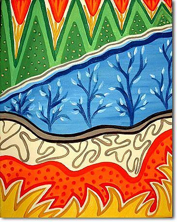 Art: Seasons of the Samurai by Artist Doris H. David