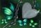 Art: Butterflies & Hearts #7 Silver Heart by Artist Elaina Wagner