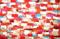 Art: Red Orange Abstraction 129 (s) by Artist Luba Lubin