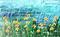 Art: Yellow Flowers by Artist Luba Lubin