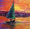 Art: Sailing at Sunset by Artist Laura Barbosa
