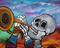 Art: Skeleton Serenade by Artist Laura Barbosa