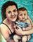 Art: Mama and Baby Portrait Commission by Artist Patience