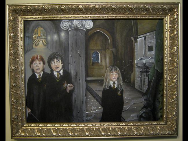 Art: Harry Potter There is a Troll in the Castle JABlackwell Harry Potter Art Or by Artist J A Blackwell